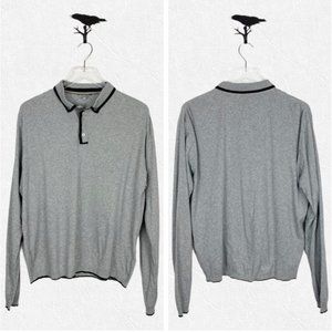 Ted Baker London Long Sleeve Polo Shirt Size 2XL